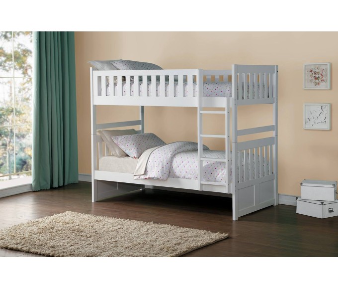 Lisa Single/Single Bunkbed White